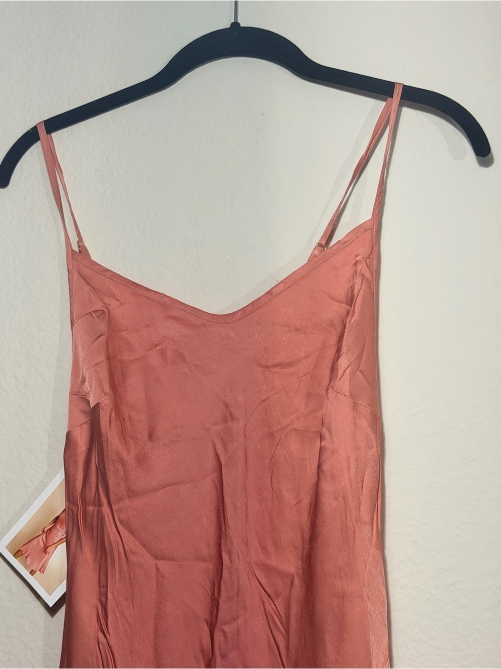 Nation LTD Dusty Rose Satin Slip Dress - Picture 5 of 6